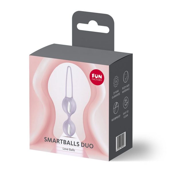 Вагинальные шарики Fun Factory SMARTBALLS DUO 2 шт, диаметр 3,2 и 3,6 см