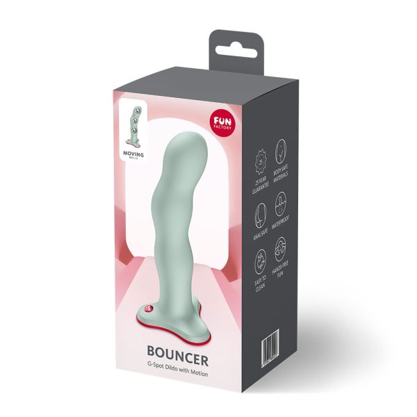 Фаллоимитатор Fun Factory BOUNCER Light шарики внутри, эффект вибрации, диаметр 3,9 см