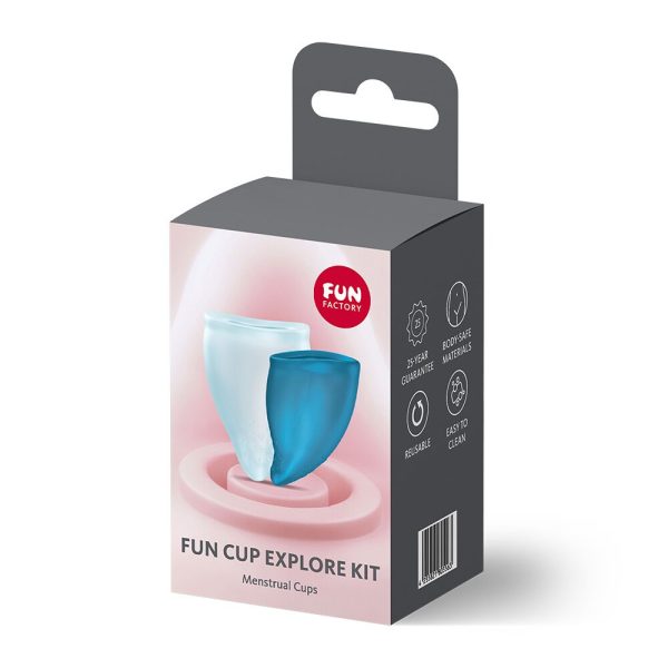Набор менструальных чаш Fun Factory FUN CUP EXPLORE KIT, 2 шт, Multicolored объемы 20 и 30 мл