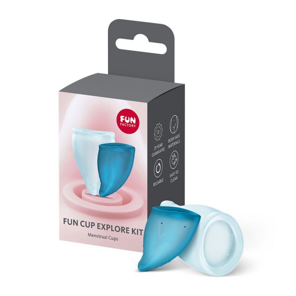 Набор менструальных чаш Fun Factory FUN CUP EXPLORE KIT, 2 шт, Multicolored объемы 20 и 30 мл