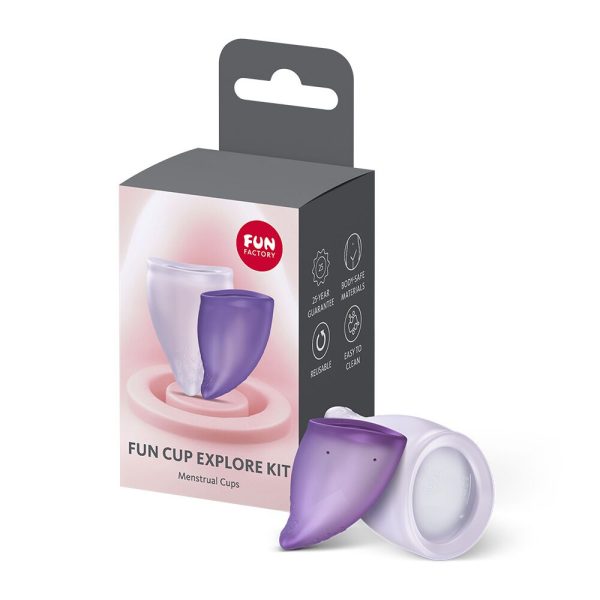 Набор менструальных чаш Fun Factory FUN CUP EXPLORE KIT, 2 шт, Multicolored объемы 20 и 30 мл