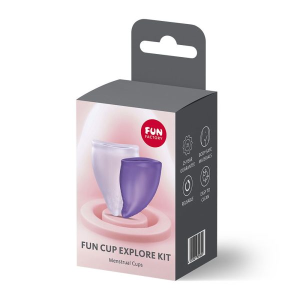 Набор менструальных чаш Fun Factory FUN CUP EXPLORE KIT, 2 шт, Multicolored объемы 20 и 30 мл