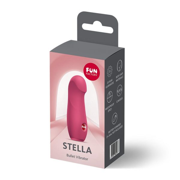 Вибропуля Fun Factory Stella Raspberry, 10 режимов, от батарейки