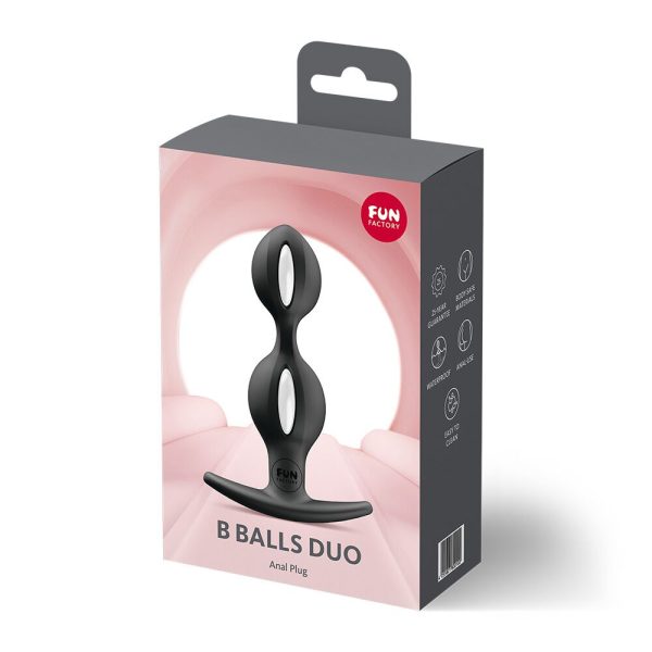 Анальні кульки Fun Factory B BALLS DUO ефект вібрації, діаметр 3,2 та 3,6 см
