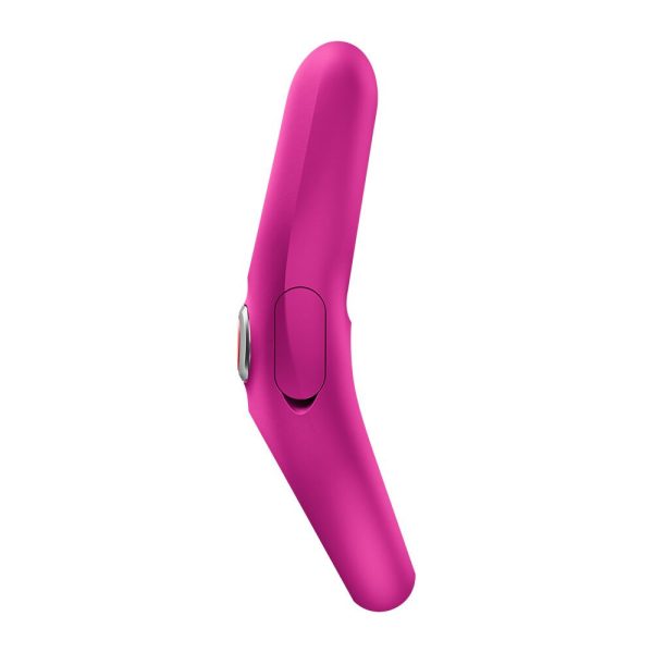 Эрекционное виброкольцо с двойной стимуляцией клитора Fun Factory NŌS PRO Magenta, 2 мотора