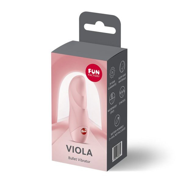 Вибропуля Fun Factory Viola Soft 10 режимов, от батарейки ААА
