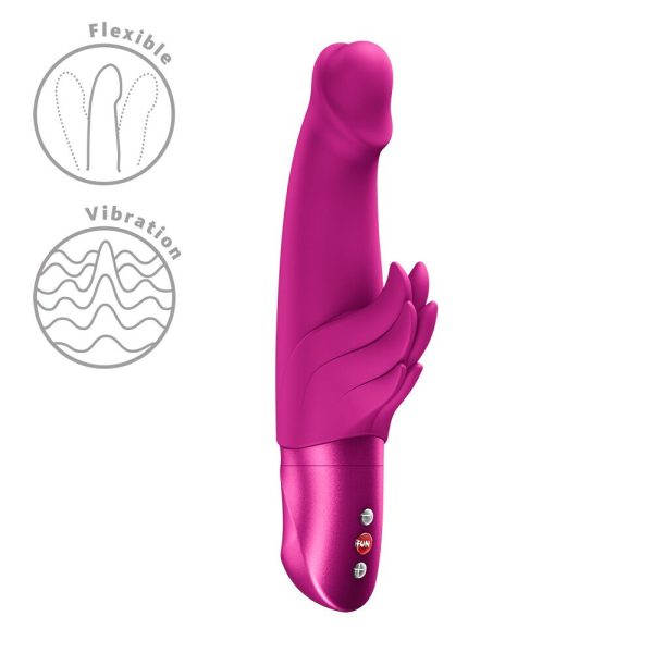 Вибратор-кролик Fun Factory Wicked Angel Magenta, 10 режимов, работает от батареек