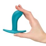 Анальна пробка Fun Factory BOOTIE Aquamarine, діаметр 3,3 см, тонкий обмежувач