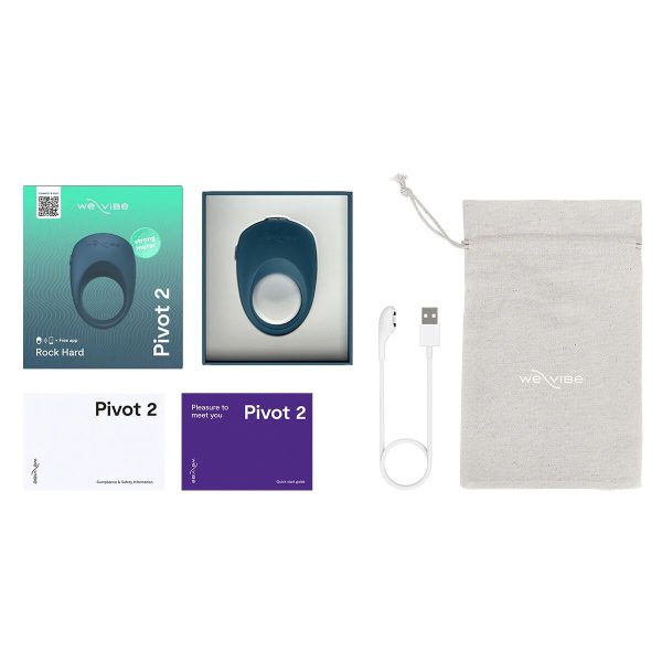 Эрекционное смарт-виброкольцо We-Vibe Pivot 2 Slate