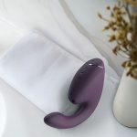 Двойной вакуумный клиторальный стимулятор с вибрацией Womanizer Next Duo - Dark