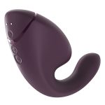 Двойной вакуумный клиторальный стимулятор с вибрацией Womanizer Next Duo - Dark