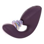 Двойной вакуумный клиторальный стимулятор с вибрацией Womanizer Next Duo - Dark