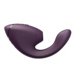 Двойной вакуумный клиторальный стимулятор с вибрацией Womanizer Next Duo - Dark