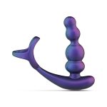 Анальный вибратор с эрекционным кольцом Hueman - Stellar Force Anal Beads with Cockring
