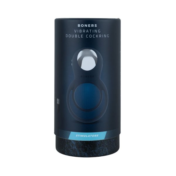 Эрекционное кольцо Boners Vibrating Double Cock Ring