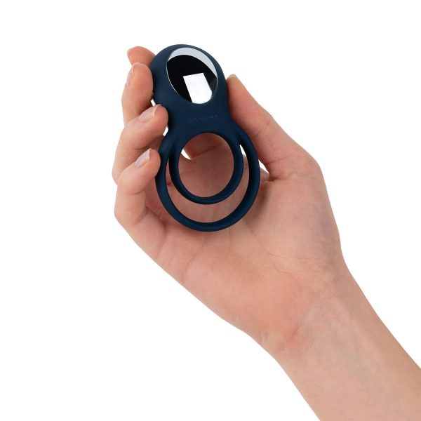 Эрекционное кольцо Boners Vibrating Double Cock Ring