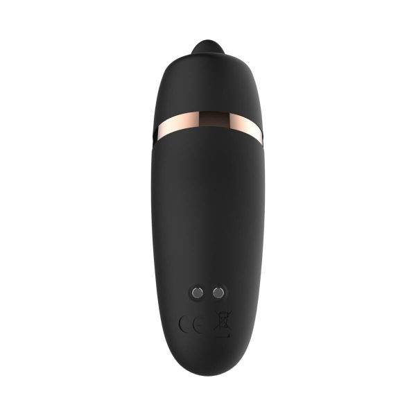 Мини-вибратор с язычком Rosy - Vibrating & Licking Dual Stimulator