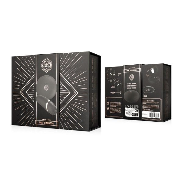 Мини-вибратор с язычком Rosy - Vibrating & Licking Dual Stimulator