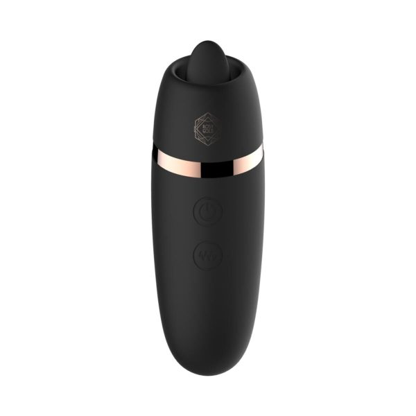 Мини-вибратор с язычком Rosy - Vibrating & Licking Dual Stimulator