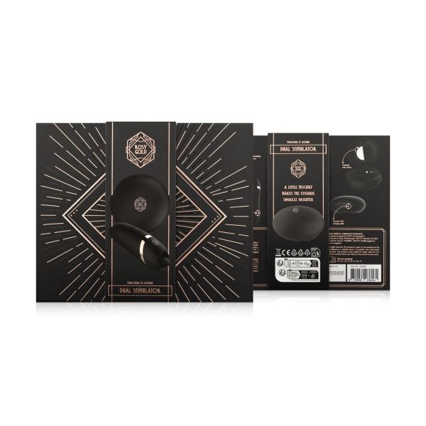 Мини-вибратор с язычком Rosy - Vibrating & Licking Dual Stimulator
