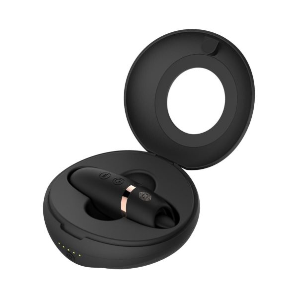 Мини-вибратор с язычком Rosy - Vibrating & Licking Dual Stimulator
