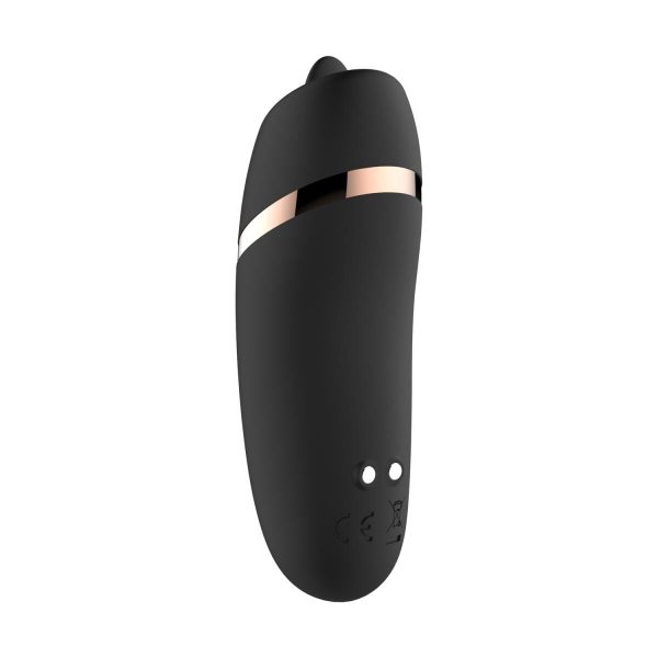 Мини-вибратор с язычком Rosy - Vibrating & Licking Dual Stimulator