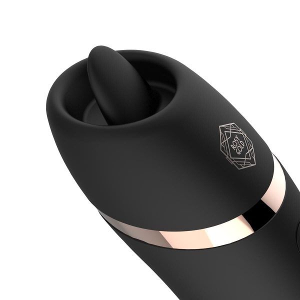 Мини-вибратор с язычком Rosy - Vibrating & Licking Dual Stimulator
