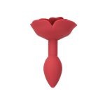Силиконовая анальная пробка Lux Active с розой - Rose Silicone Anal Plug