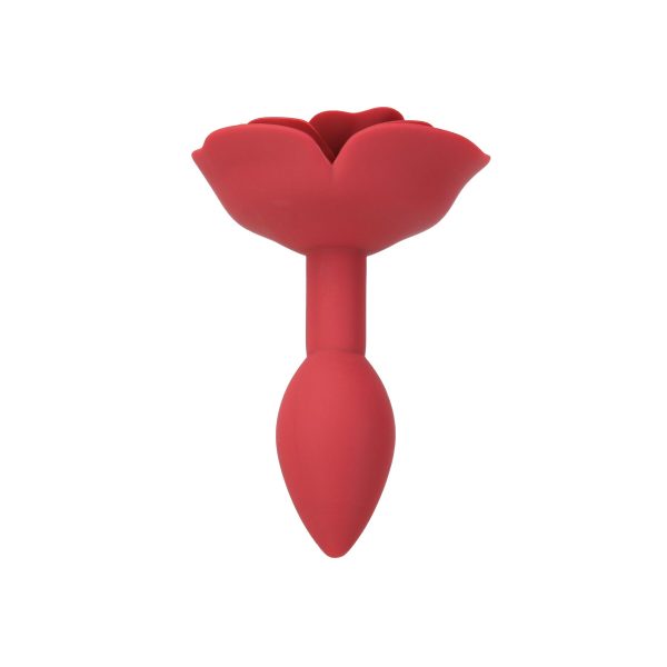 Силиконовая анальная пробка Lux Active с розой - Rose Silicone Anal Plug