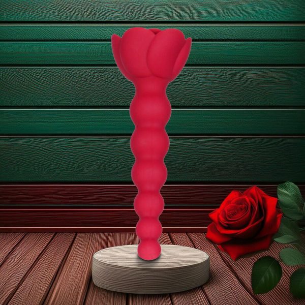 Анальная цепочка Lux Active с розой - Champion Rose