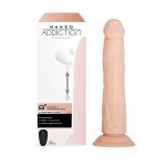 Фаллоимитатор с ротацией и пульсацией Naked ADDICTION 8″ Rotating & Thrusting Dong - Vanilla