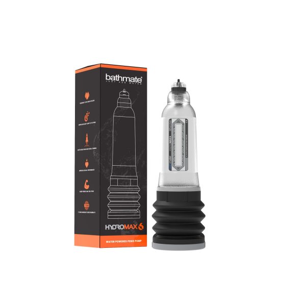 Гидропомпа Bathmate Hydromax 6 Clear, для члена длиной от 10 до 15 см, диаметр до 5,2 см