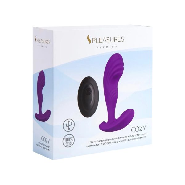 Вибромассажер простаты Pleasures Premium Cozy, с рельефной головкой, 10 режимов