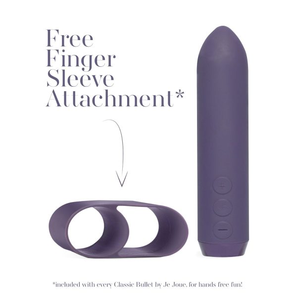 Минивибратор Je Joue - Classic Bullet Vibrator с глубокой вибрацией и фиксацией на палец