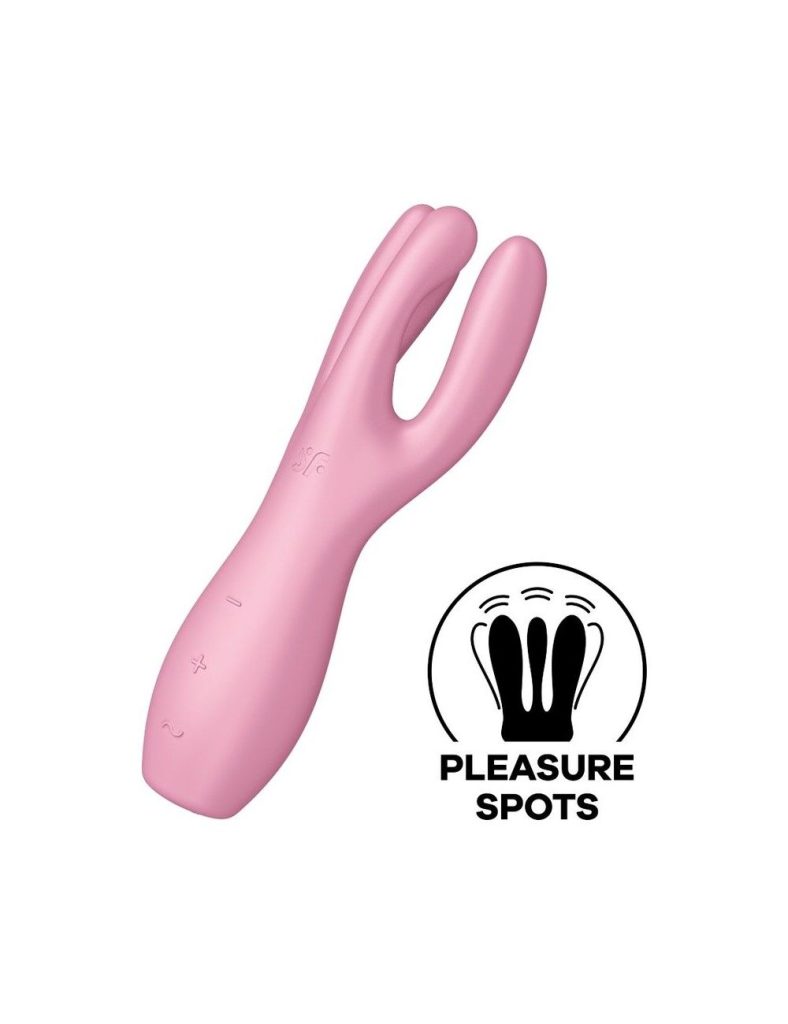 Кліторальний вібратор Satisfyer Threesome 3 з трьома пальчиками