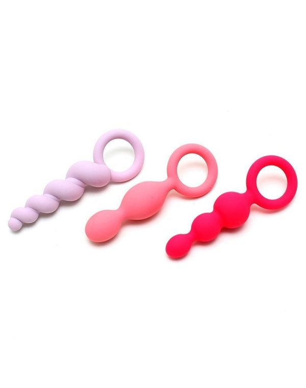 Набір анальних іграшок Satisfyer Plugs colored (set of 3) - Booty Call (м'яте паковання!!!)