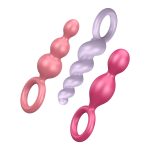 Набір анальних іграшок Satisfyer Plugs colored (set of 3) - Booty Call (м'яте паковання!!!)