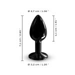 Металева анальна пробка з кристалом Dorcel Diamond Plug (м'яте паковання!!!)