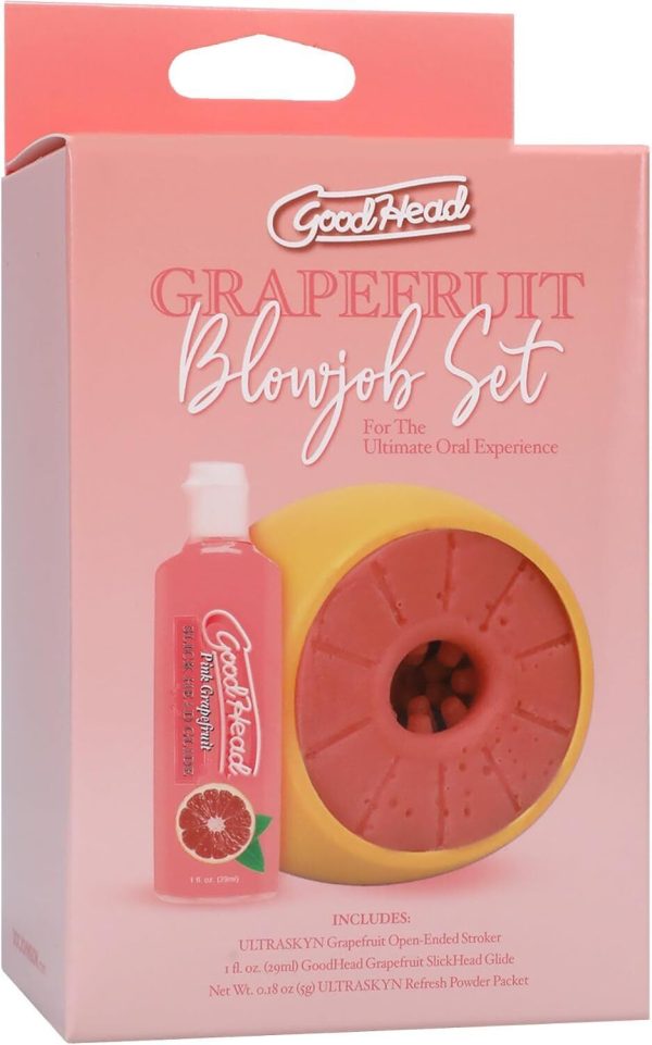 Набір для мінету Doc Johnson GoodHead Grapefruit Blowjob Set - (м'яте паковання!!!)