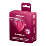 Вакуумний стимулятор-серце з вібрацією Satisfyer Cutie Heart Battery Series