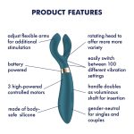 Вибратор для пар Satisfyer Endless Fun Battery Series, три мотора, многофункциональный