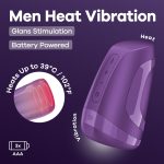 Мастурбатор Satisfyer Men Heat Vibration Battery Series имитатор минета, подогрев и вибрация