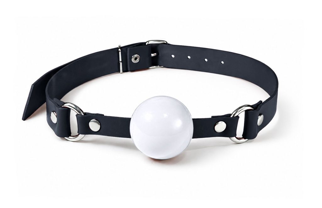 Кляп силіконовий Feral Feelings Silicon Ball Gag ремінець, біла кулька