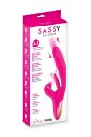 Вибратор-кролик 3в1 Yoba Sassy, вибрация, пульсация, двигающийся отросток