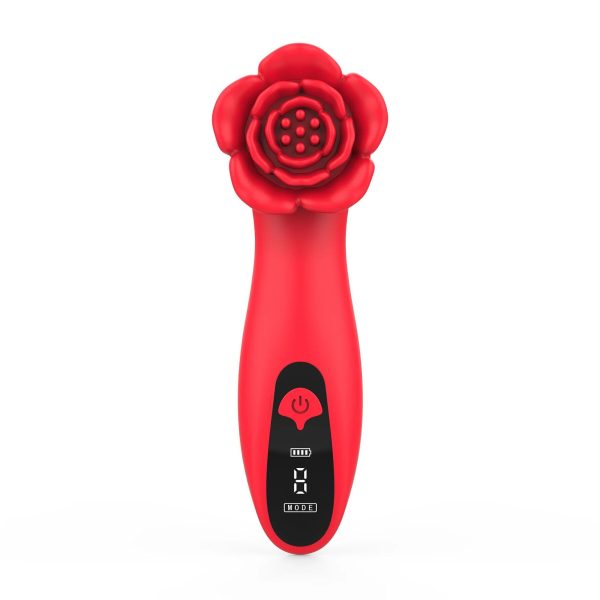 Роскошный вибратор для клитора Loviss Tona Rose Vibrator, в виде розы, 9 режимов