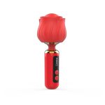 Вібромасажер Loviss Rose Mini Massage Wand Vibrator, головка у вигляді троянди, 9 режимів