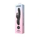 Вибратор-кролик с пульсацией Loviss Nico Thrusting Rabbit Vibrator, 9 режимов, двойной отросток