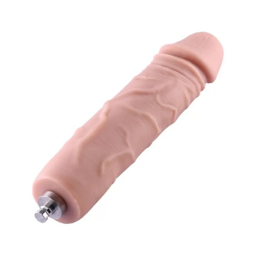 Силіконовий фалоімітатор для секс-машин Hismith 7" Silicone Dildo, система KlicLok
