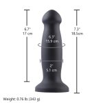 Силиконовый дилдо для секс-машин Hismith 7.2" Silicone Anal Dildo, система KlicLok