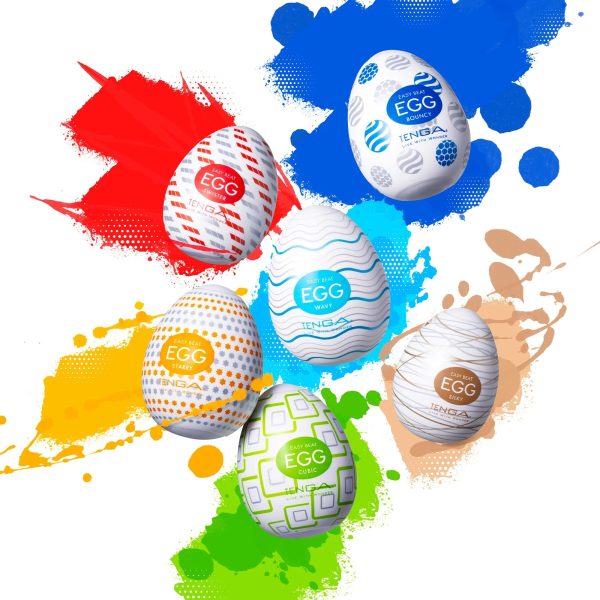 Набір мастурбаторів-яєць Tenga Egg Standard 3 Pack 1 (Wavy, Starry, Cubic)